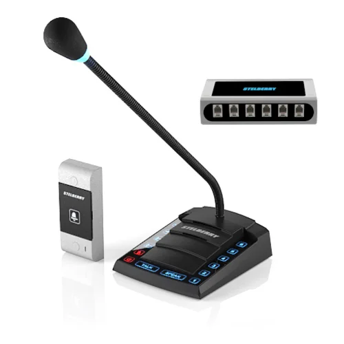 6-канальное переговорное устр-во Stelberry S-660 для АЗС класса «Клиент-Кассир» с функциями диспетч. связи, громкого оповещения и режимом «СИМПЛЕКС»